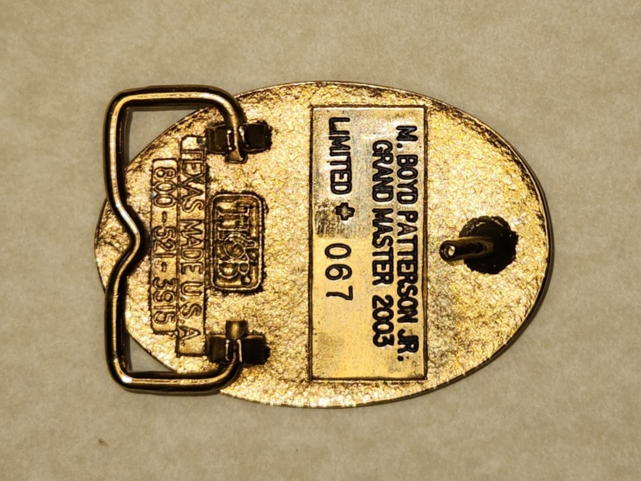 [Buckle Pic Missing] (Click here)